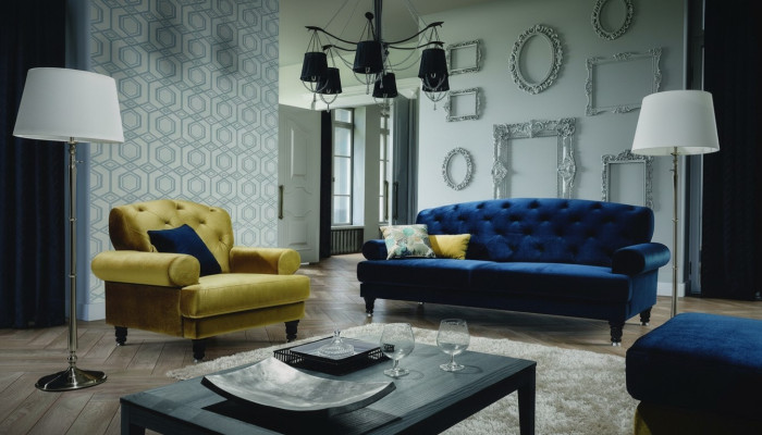 Clásico juego de sofás de diseño 3+1 sofá sofá tapizado Chesterfield Set de sofás Nuevo