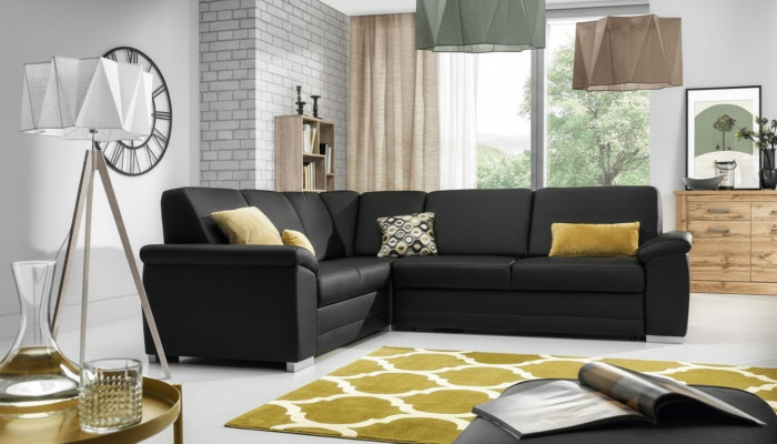 Sofá de esquina de tela Sofá Sillón Sofá de esquina Conjunto de muebles Sofás Sofás Sofá rinconero Nuevo