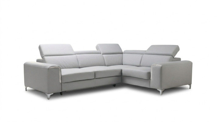 Sofá de esquina elegante y cómodo para un interior suave y acogedor