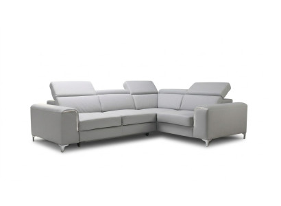 Sofá de esquina elegante y cómodo para un interior suave y acogedor