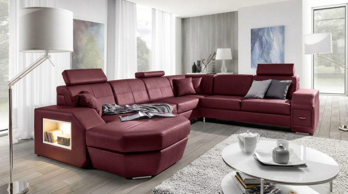 Edles diseño, conjunto de esquina de sofás tapizados, sofás, sillones.