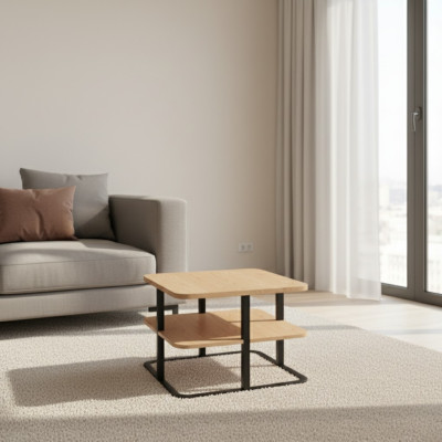 Mesa de centro diseño mesa auxiliar mesa de diseñador mesas de madera refinado rectangular