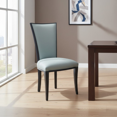 Lujo Diseño Silla acolchada Sillas Asiento Respaldo Oficina Oficina Comedor Madera