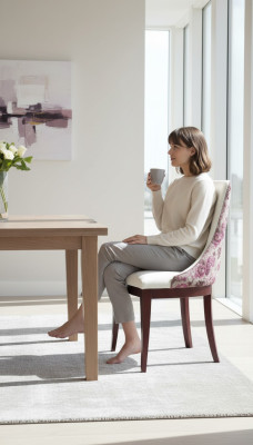 Silla de diseñador, sillón, clásico real, sillas, respaldo, tapizado, asiento, madera
