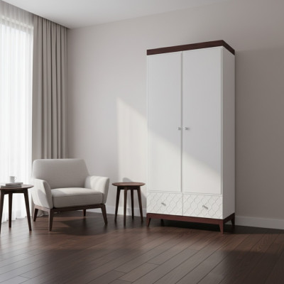 Armario de diseñador de lujo del hotel armario de madera estante noble
