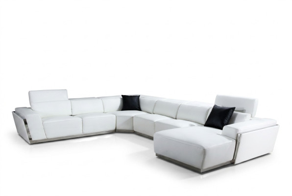 Sofá esquinero multifuncional Relax de cuero Sofá Sala de estar conjunto de asientos.