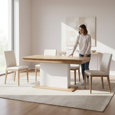 Mesa de comedor de diseñador de alta calidad Mesas Mesas de madera Mesa de comedor Hotel Nuevo Aspen AS-S1