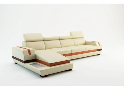 Sofá esquinero de diseño moderno Big de cuero, conjunto de sofás esquineros para la sala de estar.