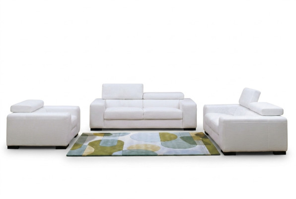 Conjunto de sofá de cuero moderno multifuncional de 3+2+1 plazas