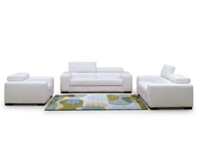 Conjunto de sofá de cuero moderno multifuncional de 3+2+1 plazas