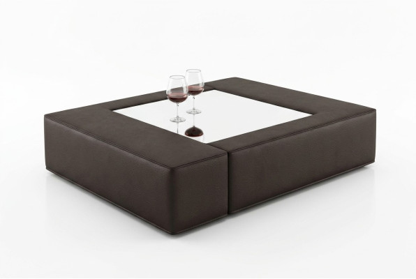 Mesa de vidrio de lujo: Mesa auxiliar moderna para la sala de estar - Seguro para niños