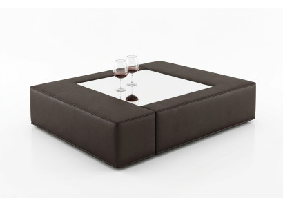 Mesa de vidrio de lujo: Mesa auxiliar moderna para la sala de estar - Seguro para niños