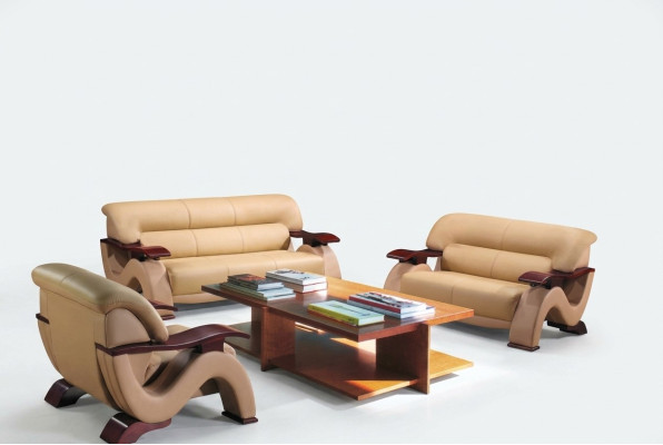 Conjunto de sofá moderno de diseñador, sofá, sofá tapizado de lujo en cuero.