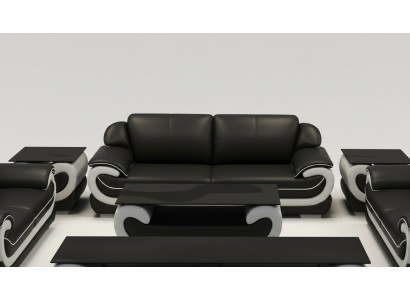 Sofá de cuero sofá salón 3 plazas diseño moderno sofá sofás