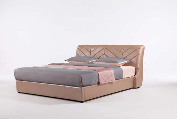 Cama de diseño de lujo moderna XXL estilo hotel doble de cuero 140 160.
