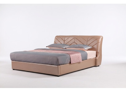 Cama de diseño de lujo moderna XXL estilo hotel doble de cuero 140 160.