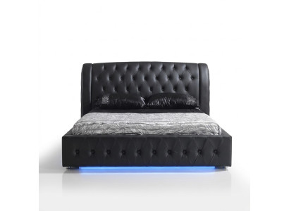 Moderno hotel diseño cama XXL camas lujo doble piel Chesterfield