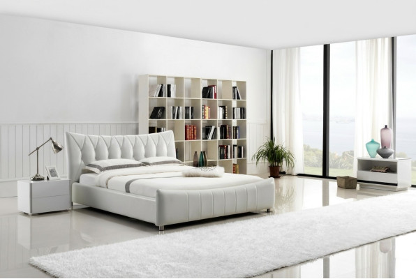 Cama de diseño moderno XXL camas estilo lujo de hotel doble cuero 140 160