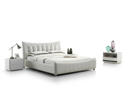 Cama de diseño moderno XXL camas estilo lujo de hotel doble cuero 140 160