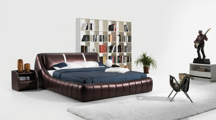 Cama de diseño moderno de hotel, camas XXL, estilo de lujo, doble de cuero, 140 160 180x200 cm.
