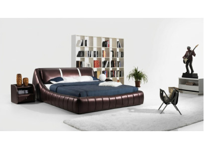 Cama de diseño moderno de hotel, camas XXL, estilo de lujo, doble de cuero, 140 160 180x200 cm.