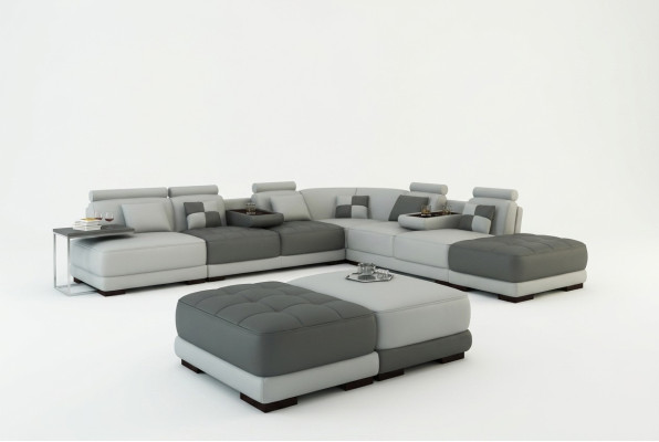 XXL diseñadora sala de estar tapizada en forma de L, sofá esquinero, conjunto de esquina, sofá.