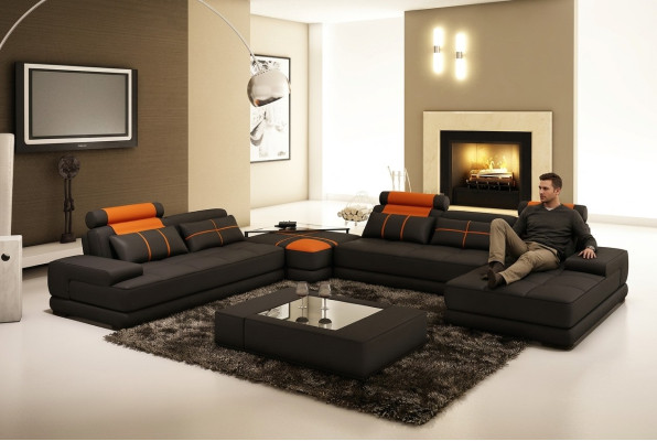 XXL Sofá de diseñador, tapizado, esquinero, conjunto de esquina, sofá, sillón.