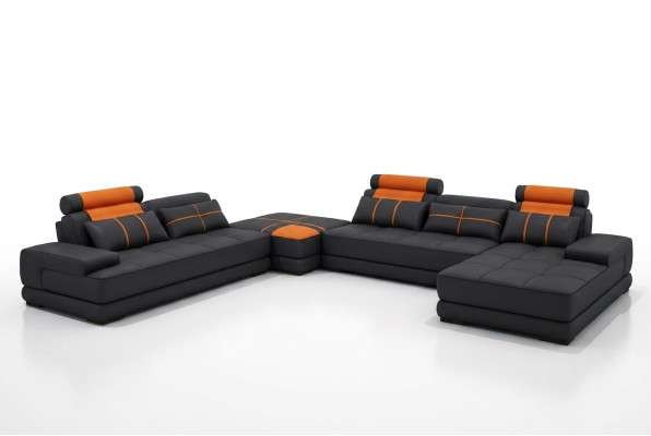 XXL Sofá de diseñador, tapizado, esquinero, conjunto de esquina, sofá, sillón.