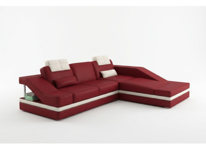 Diseño esquinas acolchadas esquina sofá XXL BigCouch conjunto de sofás de cuero.