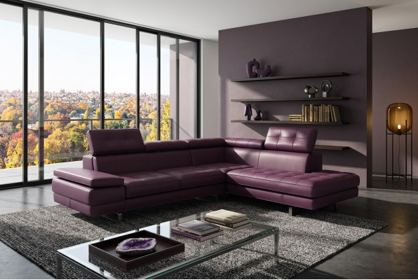 Sofá de cuero Sofá Sofá de esquina Diseño Sofá moderno 5057