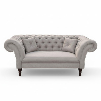 Chesterfield Diseño Sofá Couch 2 Plazas Sofás Tapizados Sofás 2 Piezas Conjunto Nuevo