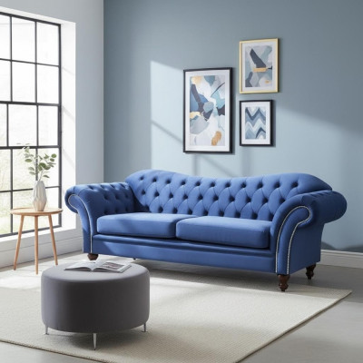 Sofá Chesterfield SHEFFIELD de 3 plazas con función de cama Sofás Sofás Nuevos