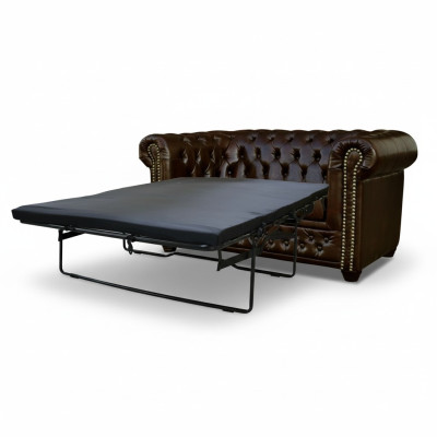 Sofá Chesterfield York de 2 plazas con función de cama. Sofás tapizados, nuevos.