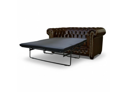 Sofá Chesterfield York de 2 plazas con función de cama. Sofás tapizados, nuevos.