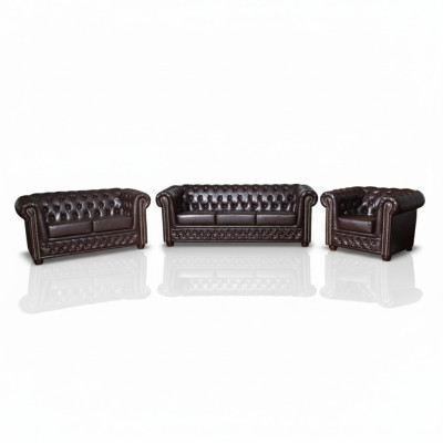 Sofá de cuero Chesterfield, juego de sofás, sofá, sofá, asiento, sofás, conjuntos nuevos