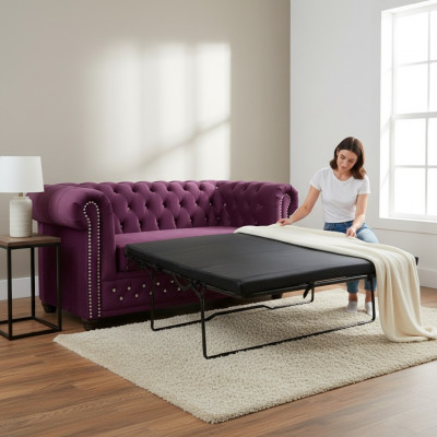 Chesterfield York Blink con función de cama textil sofá tapizado sofás sofás nuevos