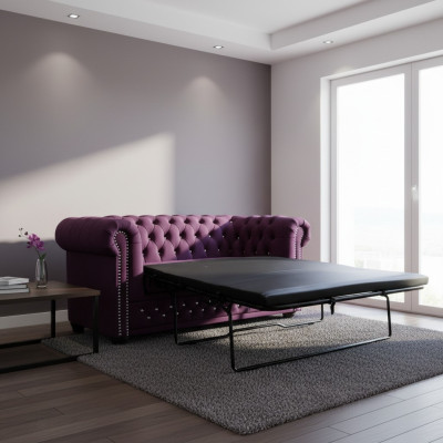 Chesterfield York Blink con función de cama textil sofá tapizado sofás sofás nuevos