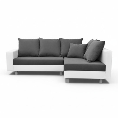 Diseño de sofá de esquina en forma de L con función de cama, asientos de sofá en tela, nuevo.
