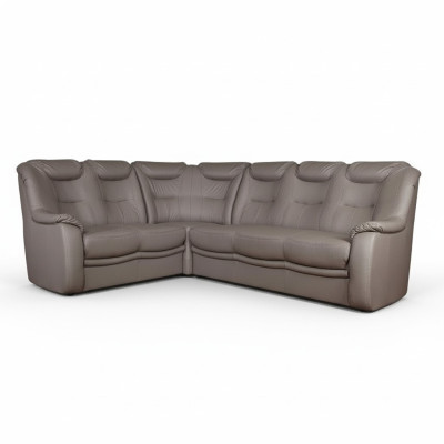 Diseño de sofá de esquina Kassel de cuero, sofá, cojín, asiento de esquina, sofás, paisaje de vida nuevo.