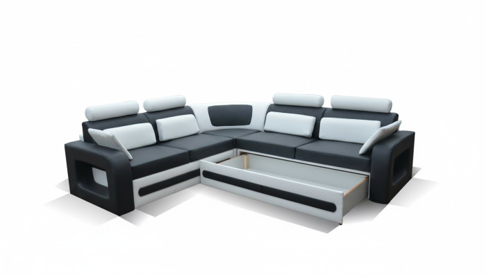 Sofá cama Sofá Tapizado Sofá esquinero Sala de estar Textil Conjunto de asientos Funcional