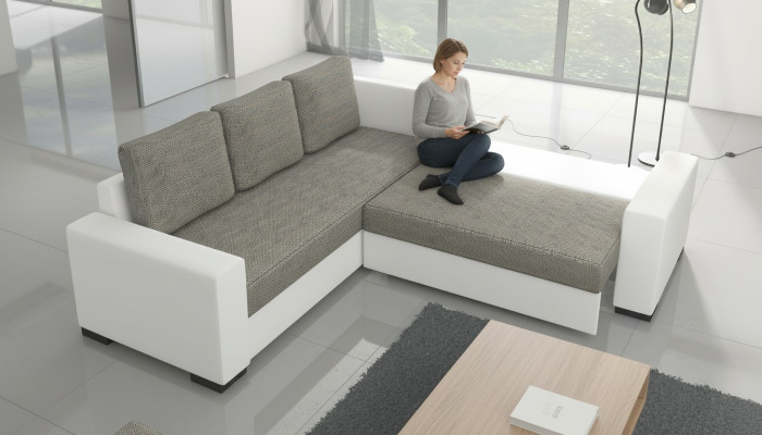 Diseño sofá cama sofá tapizado sala de estar sofá de esquina asiento sofá conjunto de tela.
