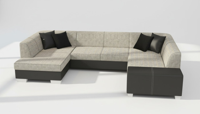 Sofá sofá moderno sofá cama sofá función de cama tapizado sofá esquinero