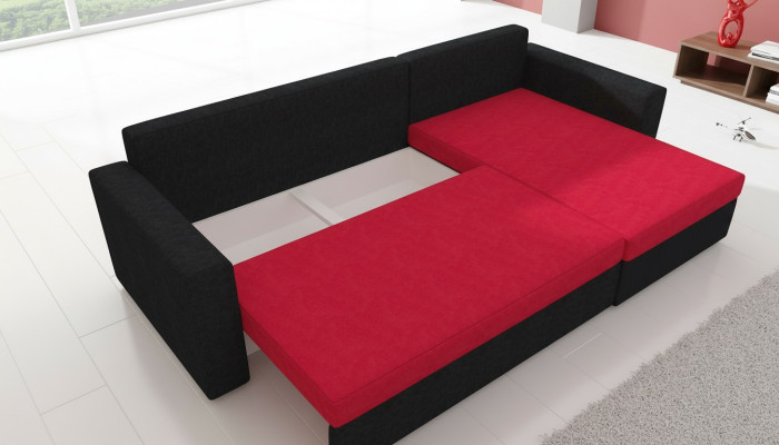 Sofá esquinero clásico sofá cama sofá tapizado sala de estar sofá esquinero con función de cama.