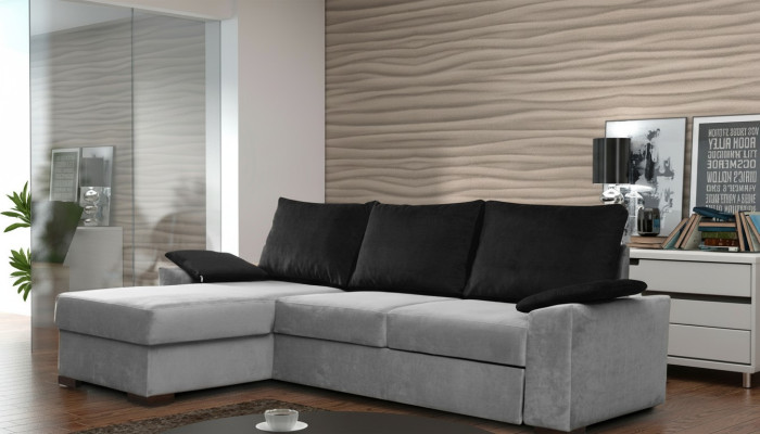 Diseño sofá rinconera sofá cama función cama sofá cuero tapizado textil sofás