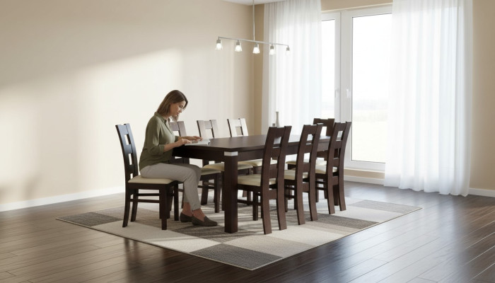 Mesas Conjunto de comedor Mesa 10 sillas Juego de comedor Silla Conjunto de madera