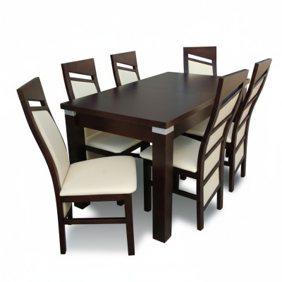 Mesa de comedor 6 sillas conjunto de mesa y sillas Set de sala de estar Conjuntos de diseño de comedor