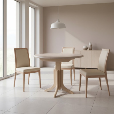 Mesa redonda de comedor Mesa de oficina Mesas Cocina Comedor Mesa redonda Madera