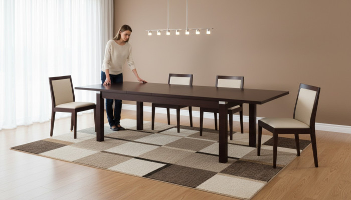 Mesa de conferencia grande XXL de diseñador, mesa de madera, mesas de reunión, mesa de comedor