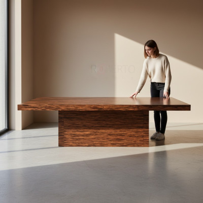 Gran mesa de conferencia XXL, mesa de reuniones, mesas de madera para bodas y oficina.