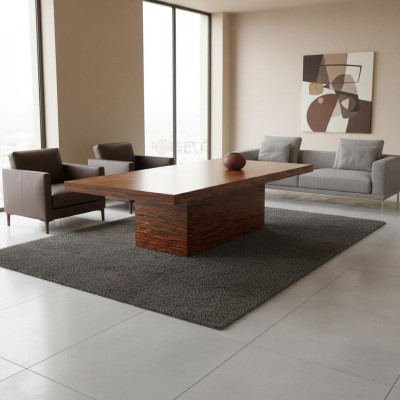 Gran mesa de conferencia XXL, mesa de reuniones, mesas de madera para bodas y oficina.